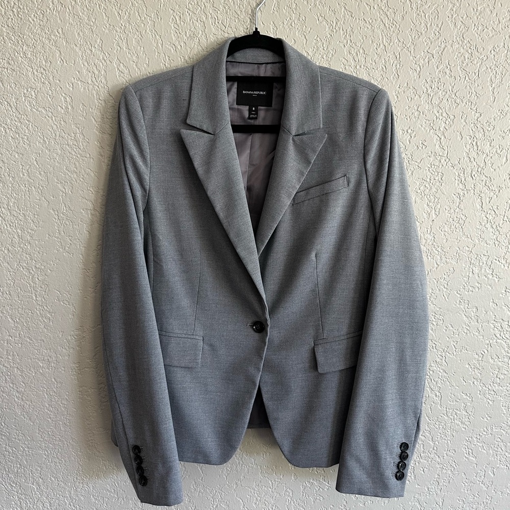 Banana Republic Gray Blazer